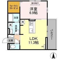 D-room五十川の物件間取画像